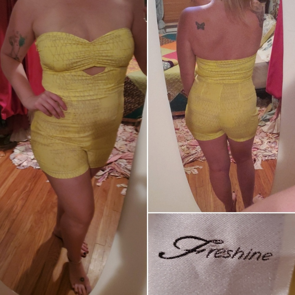 Romper with cut out